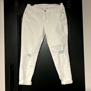 WHITE Old Navy Boyfriend Jeans- 10